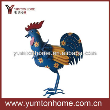 Metal decorative garden rooster