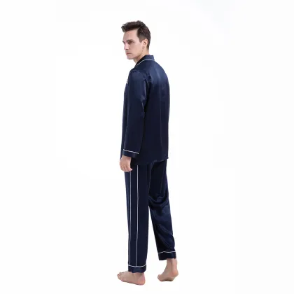 Men's Pajamas Pants Sets Silk 19 Momme Sleepwear