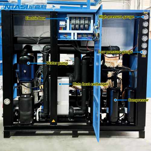 Industri chiller 40 hp water chiller mesin