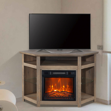 45 Inch Modern Wooden TV Cabinet for Living Room Corner