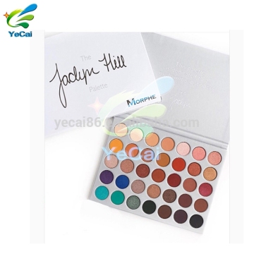 MOQ=500pcs makeuppaper eyeshadow palette box,make up eyeshadow palette for your own
