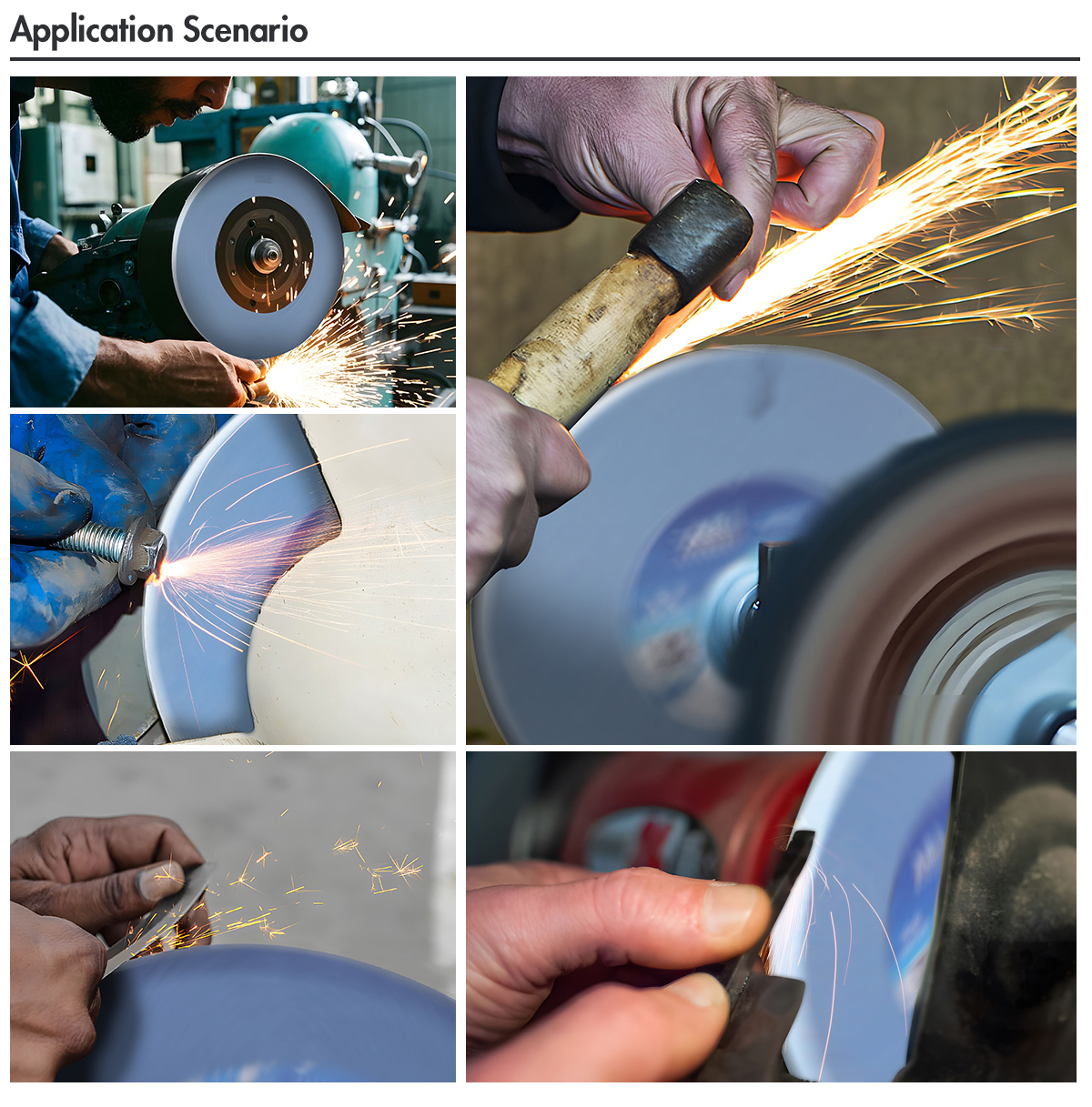 Blue Ceramic-Bonded Abrasive Disc