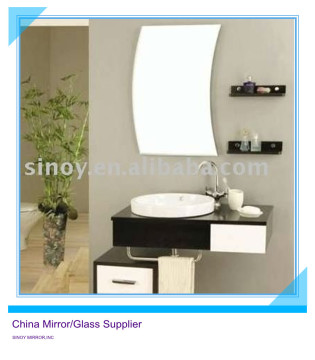 SINOY bathroom moon shape wall mirror glass
