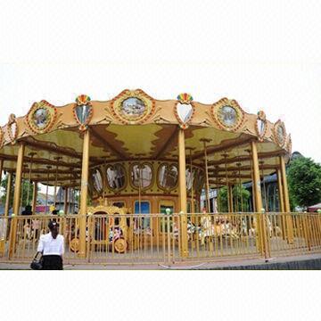 Mono-layer merry-go-round with 48 seaters
