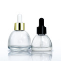 Pagoda Shape Glass Cosmetic Essential Oil Dropper Bottle