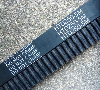 5 pieces HTD5M belt 250-5M Teeth 50 Length 250mm Width 12 15 mm5M timing belt rubber closed-loop belt 250 HTD 5M S5M Belt Pulley