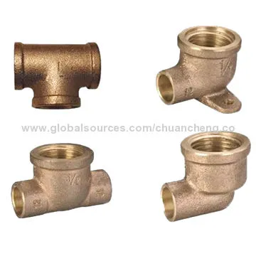 Brass Solder Fittings for Copper Pipes
