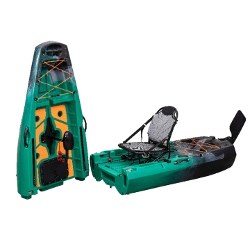 Ocean Kayak 4m Doppelpedal Drive Kajak zum Angeln und Kajakfahren - LLDPE Rumpf für 2-3 Personen