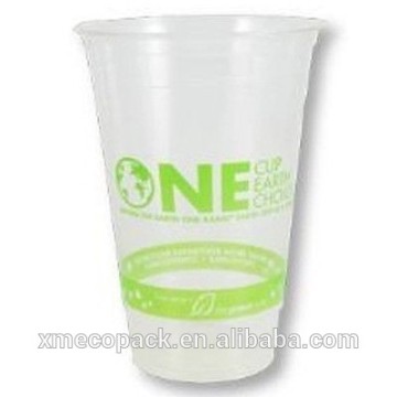 Biodegradable pla clear cup from xiamen factory