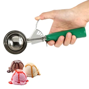 stainless steel ice cream scoop