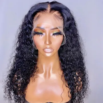 Wholesale Cheap Afro Kinky Curly Raw Brazilian Virgin Human Hair Hd Full Lace Front Wig Transparent Lace Frontal Wig Human Hair