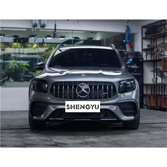 High Quality Front Bumper with Grille, Rear Diffuser, and Tail Pipes for Benz GLB (X247) 2018-2022 - GLB35 AMG Body Kit