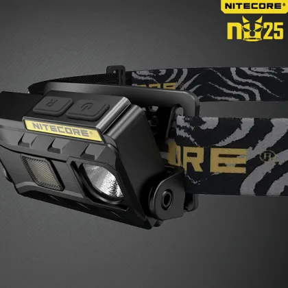 NITECORE NU25 Headlamp: 360 Lumen Waterproof Outdoor Flashlight (Red/White/High Color)