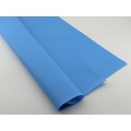 Película de PVC azul flexible e ignífuga