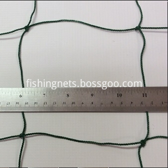 water polo netting knotted 18-dark green