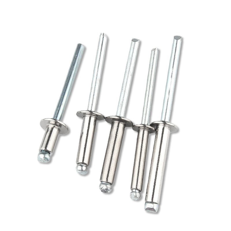 Open End Blind Rivets Break Pull Mandrel
