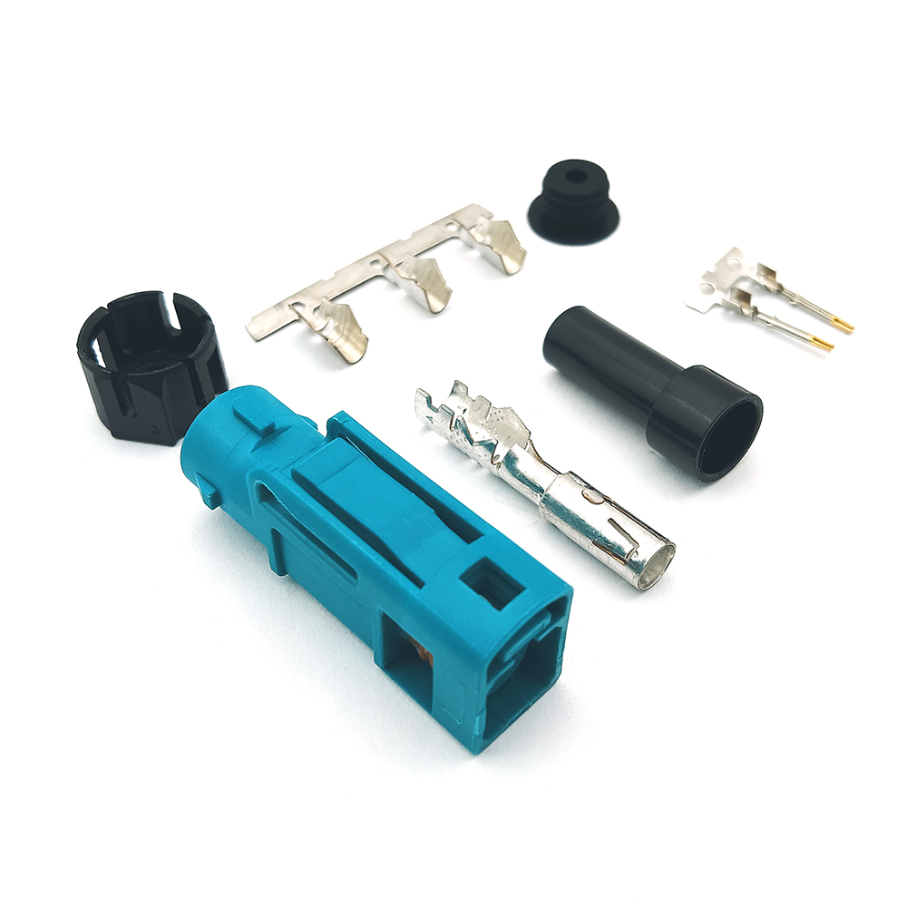 Single Straight Waterproof Fakra Female Cable Connector