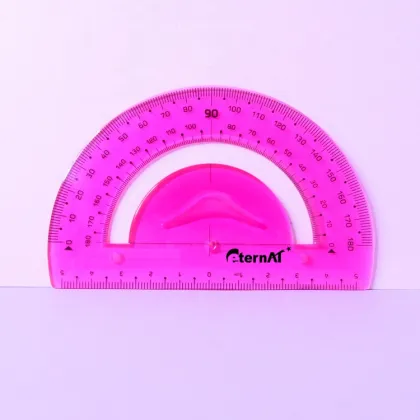 Customized 180 Degree PVC Flexible Protractor Measuring Tool