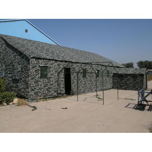 Camouflage Tent with Durable Canvas and Metal Frame