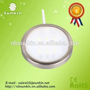 Cheap round led cabinet lights MINI adjustable light kit for kitchen cabinet