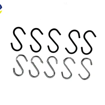 Mini Zinc Plated Silver S-Hook Small S-Shaped Iron Metal Hooks