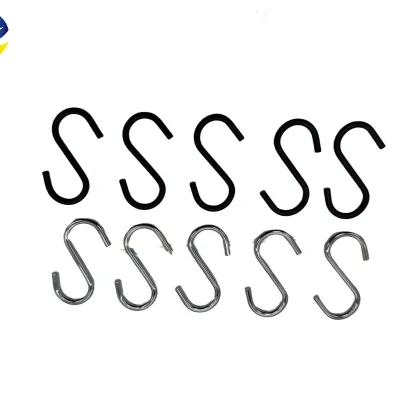 Mini Zinc Plated Silver S-Hook Small S-Shaped Iron Metal Hooks