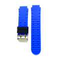 Black and Blue Color Silicone Watch Strap Custom