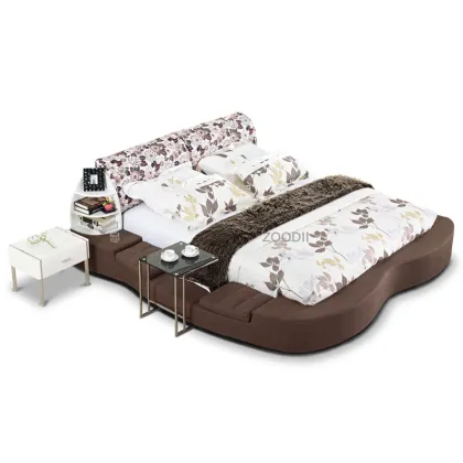Bed;Fabric Bed;Modern Bed;Bedroom Furniture;