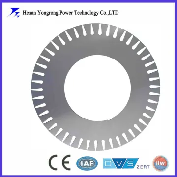 High efficiency electric motor rotor lamination