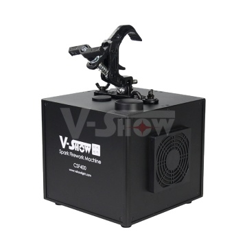 Máquina inalámbrica de chispa en frío para bodas: Vshow FS650W DMX512 con función de colgar