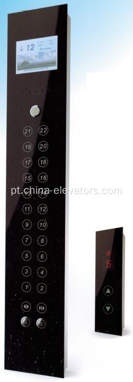 Elevador COP com painel de vidro