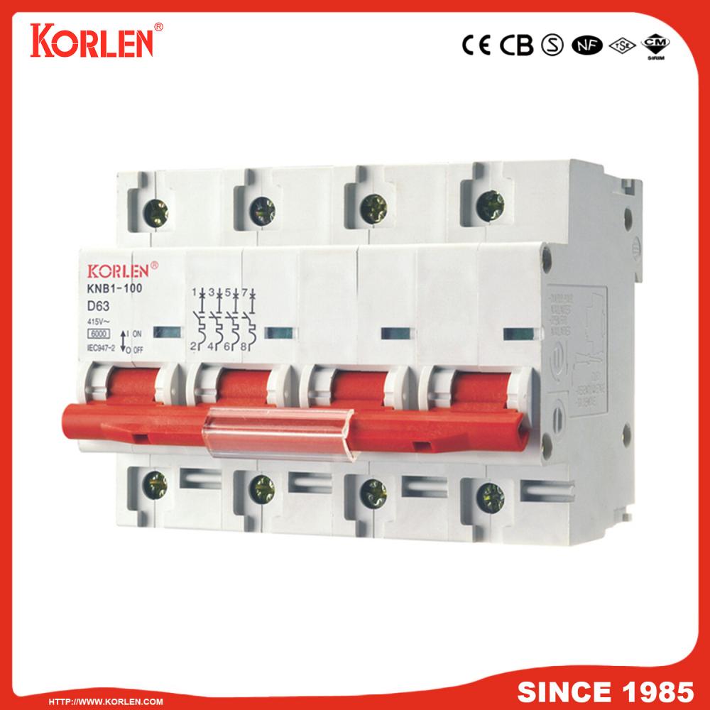 Miniature Circuit Breaker 10KA 63A CE SEMKO