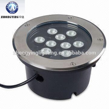 9W Stainless High Quality 12v Recessed led Underground Light