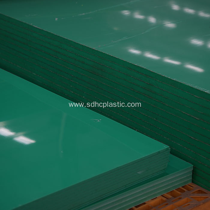 Green Plastic Polypropylene Sheets