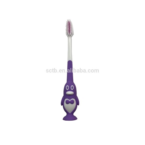 Hot Sale Cheap Product Cute Small Penguin Child Toothbrush