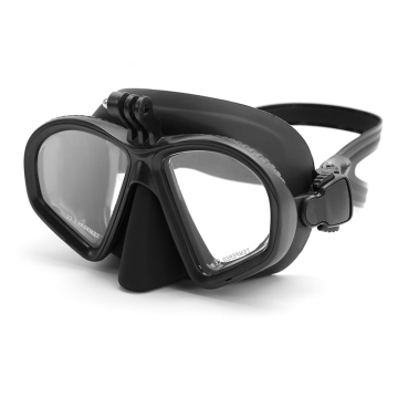 Maschera per immersione a basso volume di gonna a basso volume con montaggio GoPro