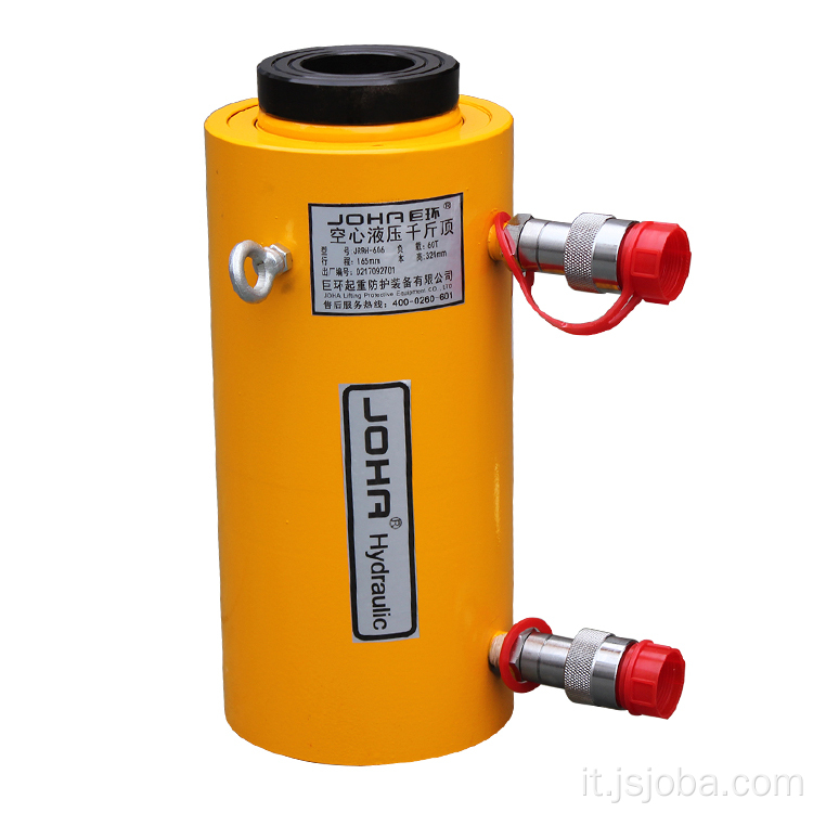 60 tonnellate 100 tonnellate di ariete idrauliche a gambo cavo