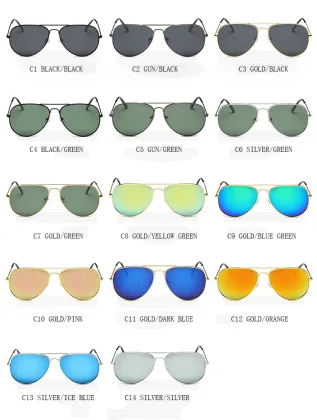 2024 Women Men Mirror Driving Sports Metal Pilot Sunglasses Polarized Sun Glasses