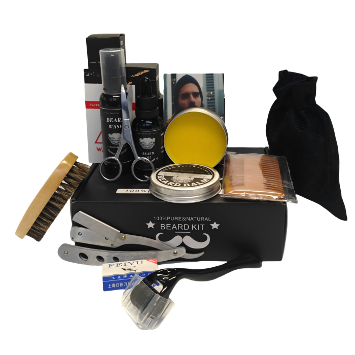 Kit de barba para principiantes de 10 piezas