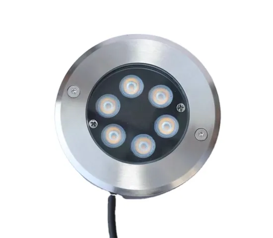 Outdoor IP67 RGB Color Change Inground 24V 6W Multicolor LED Recessed Deck & Underground Light