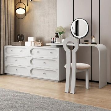 white christmas dresses Coaster Furniture Jessica 202993M 6-Drawer Dresser with Mirror