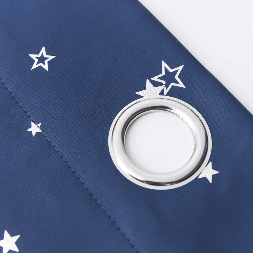 Printing Curtain Navy2