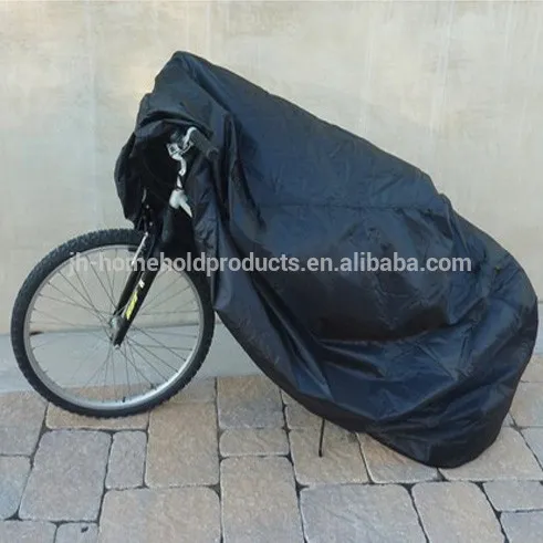 Outdoor inflatable black polyester electric bike cover