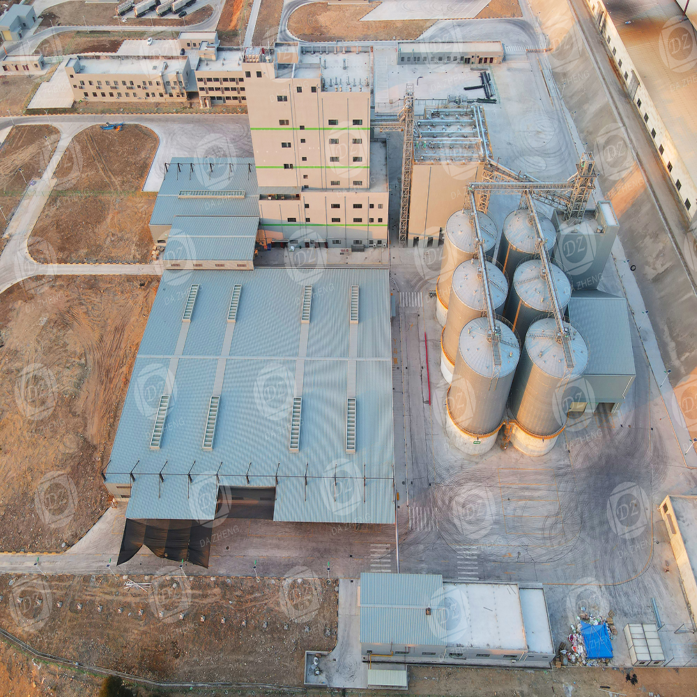 Steel silos for feed storage