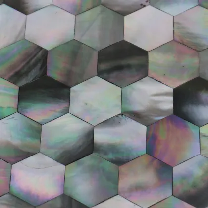 natural black mother of pearl shell mosaic,black lip pearl shell mosaic