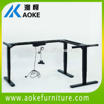 90 degree height adjustable desk workstation