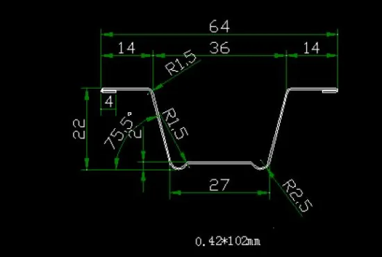 Ceiling and drywall galvanized steel furring channel machine