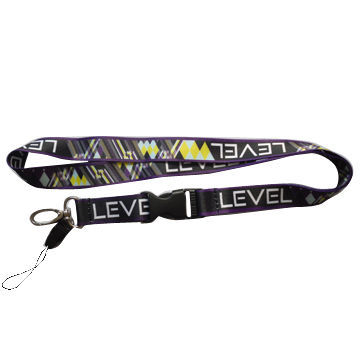 Sublimation Printing Lanyard, Made of Smooth Polyester, Customized Designs and Colors are Accepted