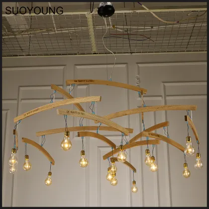 Modern Wooden Chandelier Pendant Lighting MD8096-16