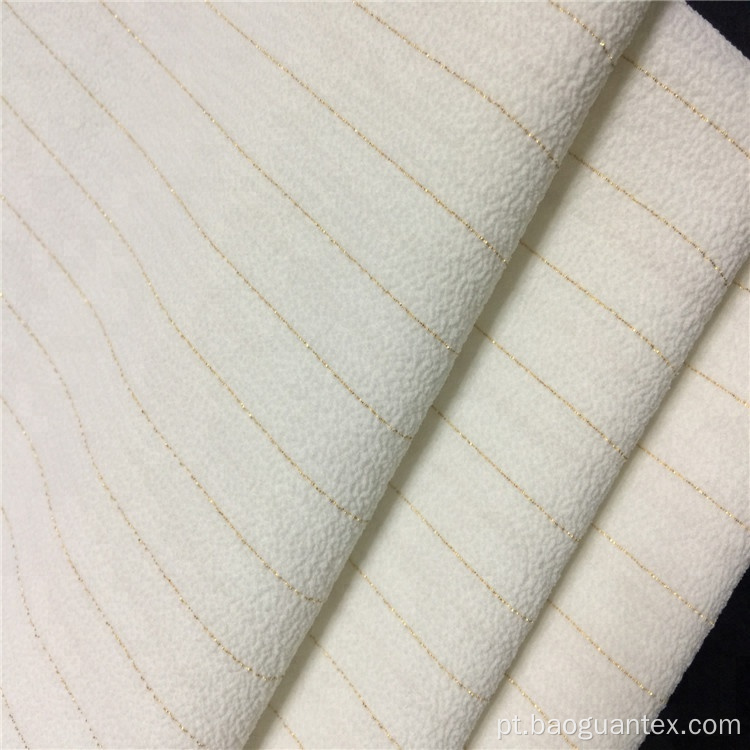 Bubble Crepe Polyster Lurex Spandex Fabric